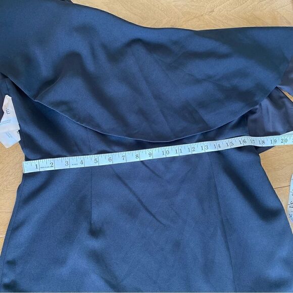 Fame AND Partners One Shoulder Ruffle Mini Dress Size 12 NWT - Picture 7 of 9